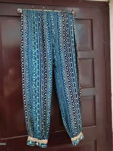 Blue Ethnic Printed Collar Kurta set with dupatta