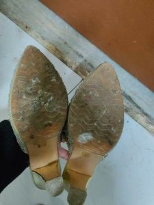 Gold Embellished Mules