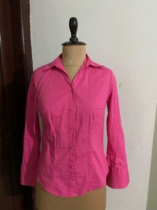 Vibrant Pink Button-Up Shirt