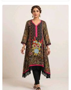 sale 🎉🎊Embroidered Brown Kurta