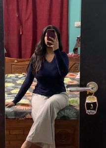 Navy blue top
