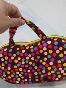 Vibrant Polka Dot Travel Bra Organizer