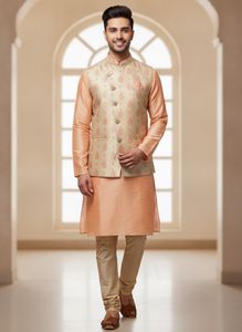 Elegant Peach Kurta