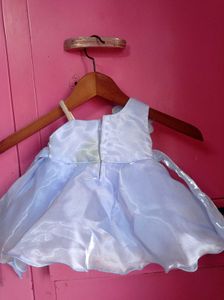 Adorable Baby Girl's Blue Party Dress