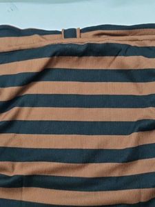 Striped Tie Crop Top
