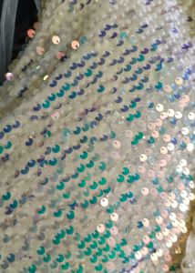 Sparkling Sequin &amp; Ruffle Gown