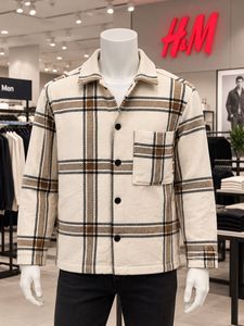 Men's Plaid Overshirt Jacket