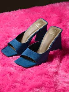 New Stylish Denim Heels