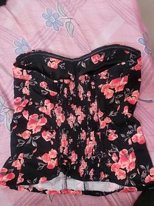 Floral Corset Padded Top