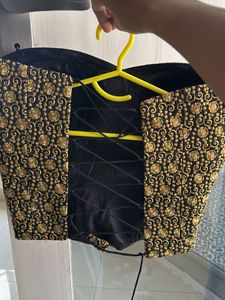 Embroidered Black Blouse