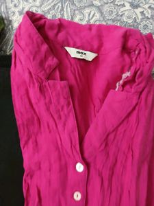 Magenta Kurta Set with Green dupatta