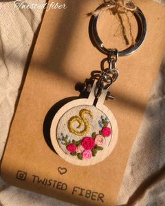 Hand Embroidered Keychains