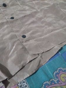 Brown Short Sleeve Casual Shirt