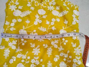 Yellow Embroidered Kurta Set with Dupatta