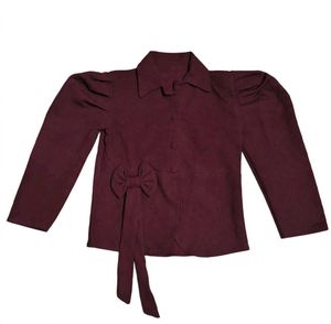 Stylish Puff Sleeve Bow Top