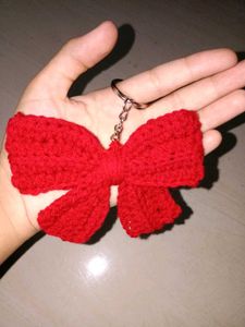 Red Bow Keychain