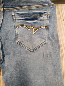Stylish Light Wash Denim Jeans