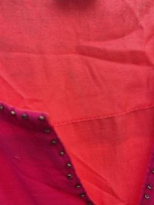 Vibrant Pink Kurta with Blue Floral Print