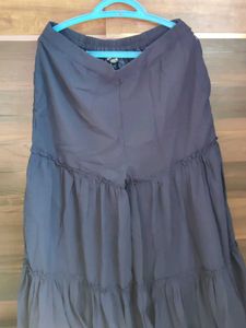 Indya Navy Georgette Tiered Sharara
