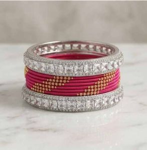 Exquisite Bridal Bangles and Earrings Set