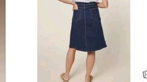 Classic Dark Wash Denim Skirt