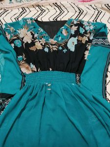 Boho Floral Kaftan Maxi Dress