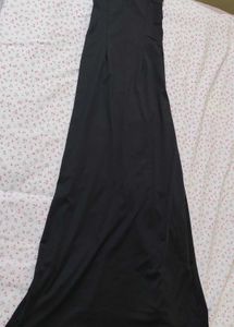 Elegant Black Spaghetti Strap Midi Dress