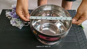 Dinner Stainless Steel Vessel Set of 3