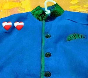 Men's Blue Ethnic Jacket