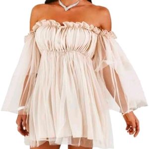 Off-Shoulder Tulle Fairy Dress