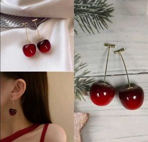 Cute Cherry Drop Earrings