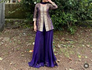 purple dress set