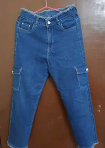Blue Cargo Jeans
