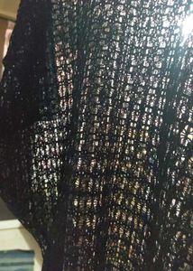 Black Sheer Knit Top