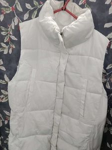 Chic White Puffer Vest