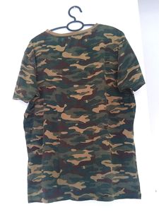 Olive Green Military Print Tshirt