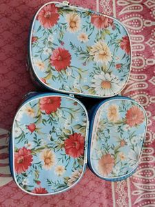 Set of 3 Pouches sky-blue