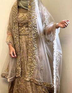 [Price Dropped] Beige Wedding Lehanga