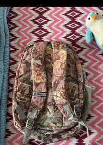 Floral Print Backpack| white cute small bag