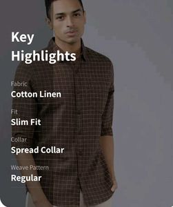 Highlander Brown White Check Shirt