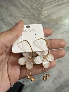 Floral Hoop Earrings