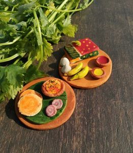 Food Thali Fridge Magnets