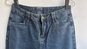 Blue Wide Leg Jeans