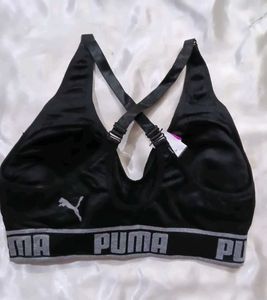 PUMA Black Sports Bra