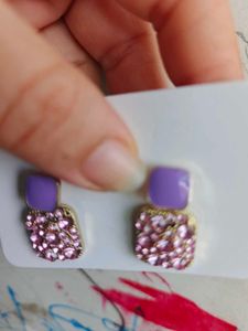 Chunky Gemstone Drop Earrings