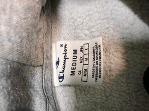 Y2K Cropped Champion Grey Hoodie