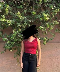 Stylish Maroon Drape Top