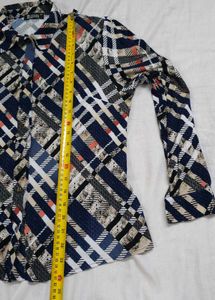 LEIDIS Geometric Print Button-Up Shirt