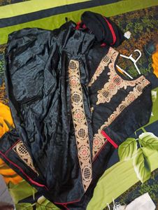Embroidered Black Kurta