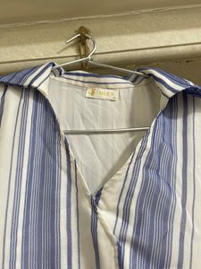 Mid Dress With Hogh Low Cut With Belt